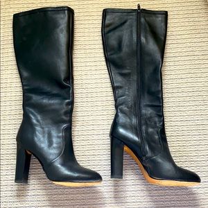 Delman Leather Knee High Boots